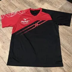 Mizuno 卓球 Tシャツ レッド/ブラック