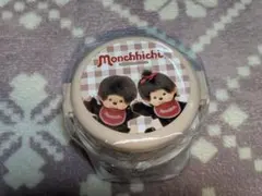 モンチッチ　monchihichi　丸型ランチボックス2段(フォーク付き)！