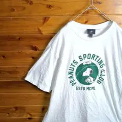 H&M　PEANUTS　Snoopy　スヌーピー　半袖Tシャツ　カジュアル　白