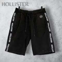 HOLLISTER ホリスター スウェットハーフパンツ 黒 S メンズ　洗えるのサムネイル
