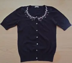 レストローズ　アンサンブル　size2 ブラック　ビジュー