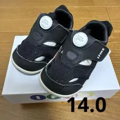 IFME ベビーサンダル　14cm ブラック