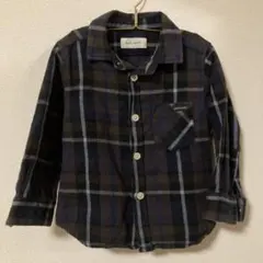 quoti use fith チェック 長袖シャツ フランネル風 100cm