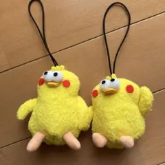ポインコ兄弟 ぬいぐるみ ストラップ 2個セットのサムネイル