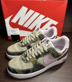 ナイキ エアフォース1 ロー レトロ パテントカモピンク中古品size27.0㎝
