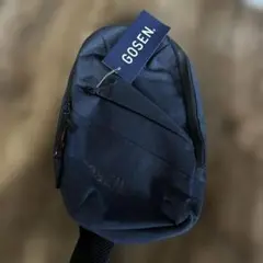GOSEN ダークブルー ショルダーバッグ