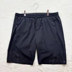 ヒューゴボス/XXL/黒/無地/ハーフパンツ/ドローコード/スポーツ/夏/メンズ