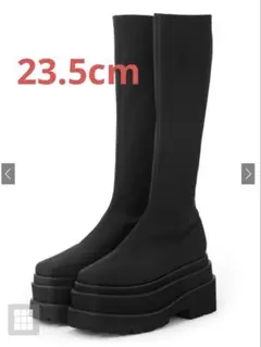 GRL グレイル ストレッチフラット厚底ロングブーツ gd1586