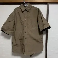 UNIQLO 半袖シャツ S ブラウン系チェック