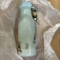 スタバ＆ジェラートピケ コラボ ベアチャーム付き　ステンレスボトル ミント