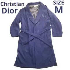 クリスチャンディオール ガウン コート M ブルー 青 日本製 Y-TK-03N