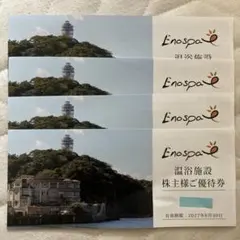 江の島アイランドスパ 株主様ご優待券 4枚セットのサムネイル