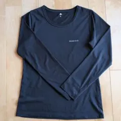 mont-bell ブラック M 長袖Tシャツ　レディース