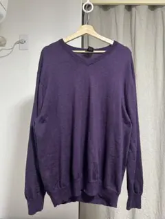 JOS. A. BANK パープル Vネックセーター XXL
