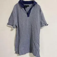 BANANA REPUBLIC ポロシャツ S グレー ネイビー