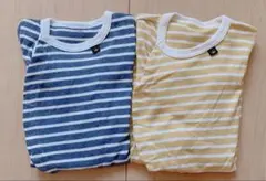 ボーダー　カバーオール　双子　おそろい