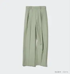 UNIQLO タックワイドパンツ 標準丈 美品