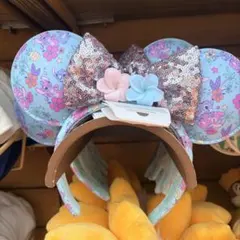 香港ディズニー スティッチ リボンカチューシャ 新品タグ付き 日本未発売