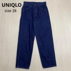 ◆ UNIQLO ユニクロ ワイド フィットジーンズ デニム 28