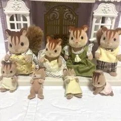 シルバニアファミリー❣️初期　くるみリスファミリー　赤ちゃん　レトロ　当時物