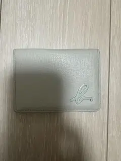 アニエスベー カードケース パスケース　ミントグリーン レザー