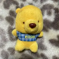 プーさん 小型ぬいぐるみ チェック柄