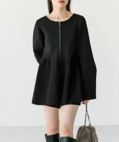 新品 mystic ミスティック WZIPペプラムカーディガン