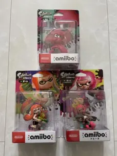 スプラトゥーン amiibo アミーボ ガール ネオンピンク タコ セット