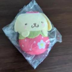 ポムポムプリン いちごおくるみマスコット