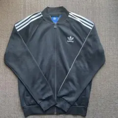 「#504」adidas トラックジャケット　ATP トレフォイル　ブラックL