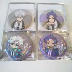 凪誠士郎 御影玲王 ブルーロック モカスーツ ソフマップ 箔押缶バッジ4点セット