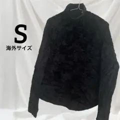 海外古着✨JOY LAB ジョイラボ ネイビー ニット セーター ハイネック S