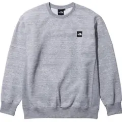【THE NORTH FACE】スクエアロゴクルー/M/ポリエステル/GRY