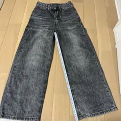 SHAGGIE ブラック ワイドレッグデニム 新品タグ付き