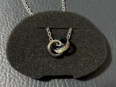 BLESS ネックレス　ダブルリングネックレス　ステンレス