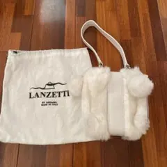 ZANCHETTI ブルー ファーショルダーバッグDeuxieme Classe - メルカリ