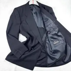 美品 dunhill ダブル テーラードジャケット ウール 黒 Lのサムネイル