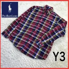 p*n様 送料無料！ ポロラルフローレン マルチカラー 00s チェック柄 ボタ