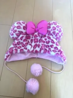 「極レア」17時限定格安！ ヒョウ柄ミニーちゃんファンキャップ♡