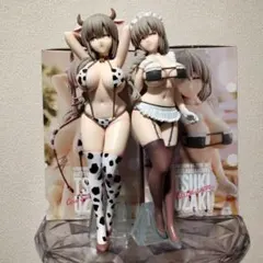 宇崎ちゃんは遊びたい！ω ☆宇崎月フィギュア牛柄水着ver.&メイドver