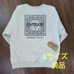 美品　Lサイズ　アウトドア　トレーナー　スウェット　裏起毛　レディース