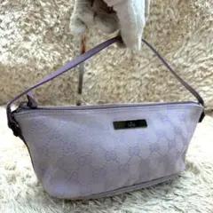 【極美品】GUCCI アクセサリーポーチ キャンバス パープル GG柄 2026年最新】GUCCI カラー：パープル系 レディース ポーチの人気