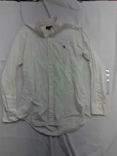 ★ラルフローレン クラシックフィット コットンシャツ ホワイト系 メンズ S