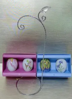 ロイヤルコペンハーゲン　2024年イースターエッグ　2箱&オーナメントスタンド