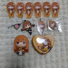 カラフルピーチ えと ラバーマスコット キーホルダー まねきねこ 1番