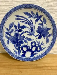 1895 宮内庁御用達『十四代 辻常陸』　辻製　染付花鳥　皿　5客 1895 宮内庁御用達『十四代 辻常陸』 辻製 染付花鳥 皿 5客 - メルカリ