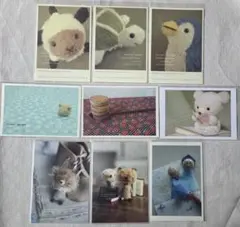 ポストカード 9枚セット ぬいぐるみ 動物