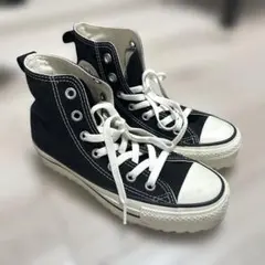 CONVERSE コンバース 厚底 ハイカットスニーカー 23.5cm 黒