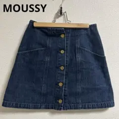MOUSSY マウジー デニム Aライン 台形 ミニスカート Mサイズ 美品✨のサムネイル
