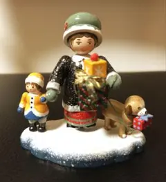 ケーテ ウォルファルト　kathe wohlfahrt　犬　親子　お買い物　冬